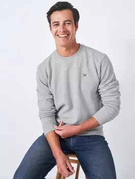 Толстовка с логотипом Crossed Oars Crew Clothing, серый