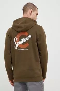 Толстовка с логотипом CSC Basic Columbia, зеленый