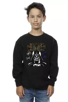 Толстовка с логотипом Darth Vader Comp Star Wars, черный