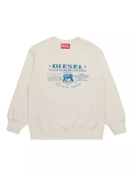 Толстовка с логотипом Diesel Kids, белый