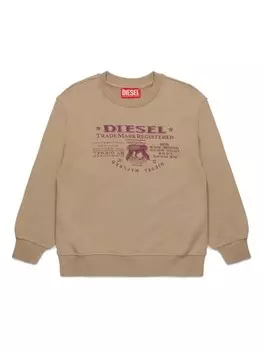 Толстовка с логотипом Diesel Kids, серый