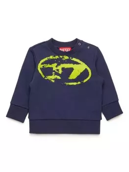 Толстовка с логотипом Diesel Kids, синий