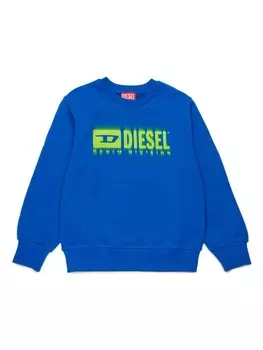 Толстовка с логотипом Diesel Kids, синий