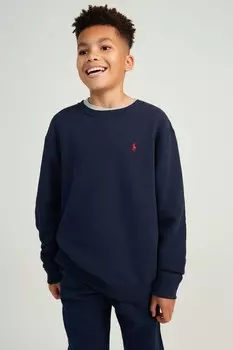 Толстовка с логотипом для мальчика Polo Ralph Lauren, синий