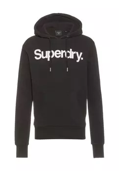 Толстовка с логотипом, для мужчин Superdry., черный