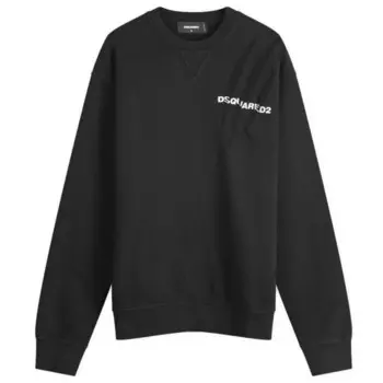 Толстовка с логотипом Dsq2 Dsquared2, черный