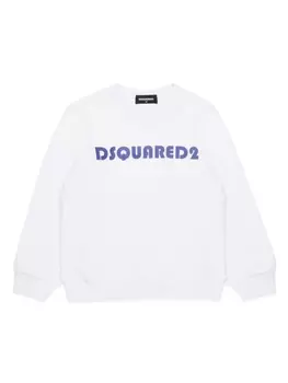 Толстовка с логотипом Dsquared2 Kids, белый