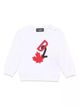 Толстовка с логотипом DSQUARED2 KIDS, белый