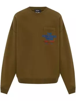 Толстовка с логотипом DSQUARED2, зеленый