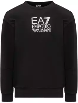 Толстовка с логотипом Ea7 Emporio Armani, черный