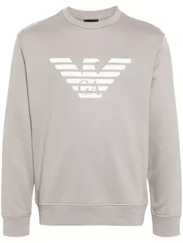 Толстовка с логотипом Emporio Armani, бежевый