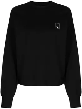Толстовка с логотипом Emporio Armani, черный