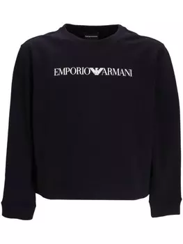 Толстовка с логотипом Emporio Armani, черный