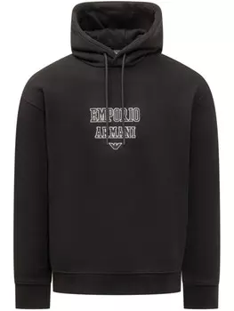 Толстовка с логотипом Emporio Armani, черный