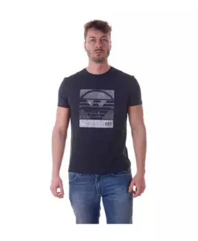 Толстовка с логотипом Emporio Armani Ea7, синий
