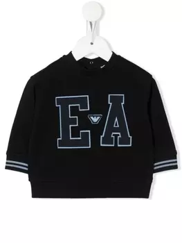 Толстовка с логотипом Emporio Armani Kids, синий