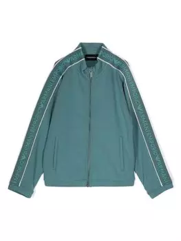 Толстовка с логотипом Emporio Armani Kids, зеленый