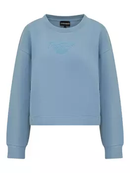 Толстовка с логотипом Emporio Armani, синий