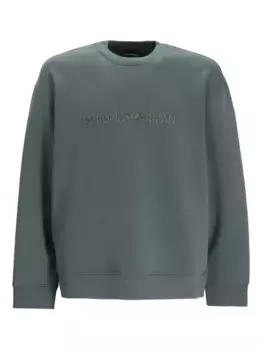 Толстовка с логотипом EMPORIO ARMANI, зеленый