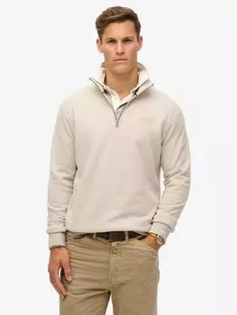 Толстовка с логотипом essential henley Superdry, цвет Light Stone Beige