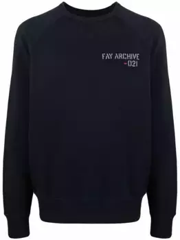 Толстовка с логотипом Fay, синий