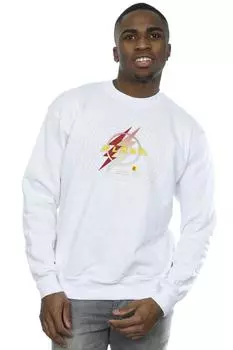 Толстовка с логотипом Flash Lightning DC Comics, белый
