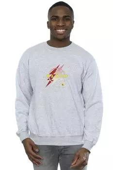 Толстовка с логотипом Flash Lightning DC Comics, серый