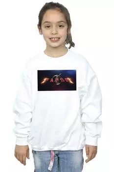 Толстовка с логотипом Flash Movie DC Comics, белый