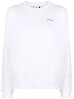 Толстовка с логотипом Floral Arrows Off-White, белый