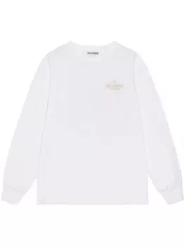Толстовка с логотипом GANNI, белый