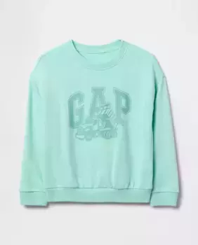 Толстовка с логотипом Gap для малышей, голубой