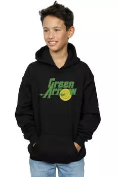 Толстовка с логотипом Green Arrow DC Comics, черный