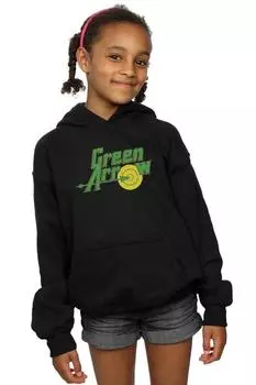 Толстовка с логотипом Green Arrow DC Comics, черный