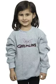 Толстовка с логотипом Gremlins, серый