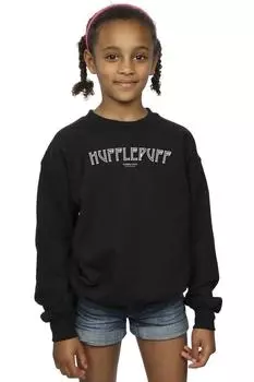 Толстовка с логотипом Хаффлпаффа Harry Potter, черный