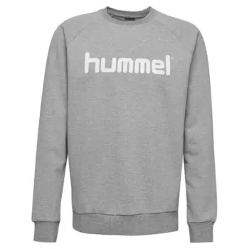 Толстовка с логотипом Hmlgo, детская мультиспортивная унисекс HUMMEL, цвет grau