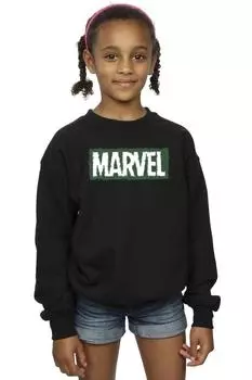 Толстовка с логотипом Holly Marvel, черный