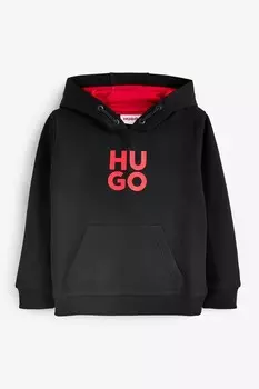 Толстовка с логотипом Hugo, черный