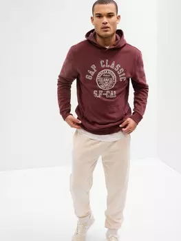 Толстовка с логотипом и флисом Gap, красный