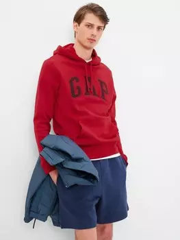 Толстовка с логотипом и флисом Gap, красный