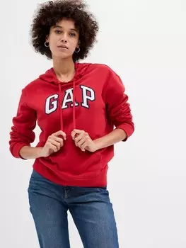 Толстовка с логотипом и флисом Gap, красный