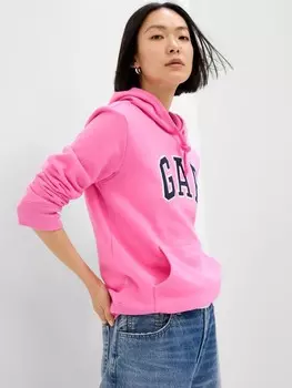 Толстовка с логотипом и флисом Gap, розовый