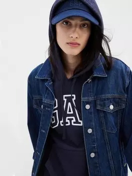 Толстовка с логотипом и флисом Gap, синий