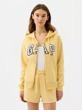 Толстовка с логотипом и флисом Gap, желтый