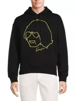 Толстовка с логотипом и графическим рисунком Kenzo, черный