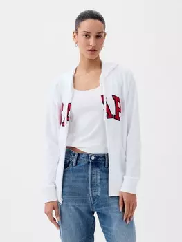 Толстовка с логотипом и капюшоном Gap, белый