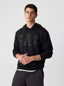 Толстовка с логотипом и капюшоном Gap, черный