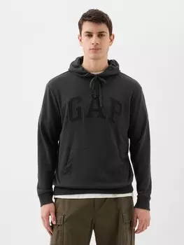 Толстовка с логотипом и капюшоном Gap, черный