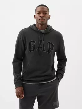 Толстовка с логотипом и капюшоном Gap, черный