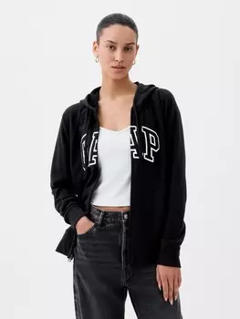 Толстовка с логотипом и капюшоном Gap, черный